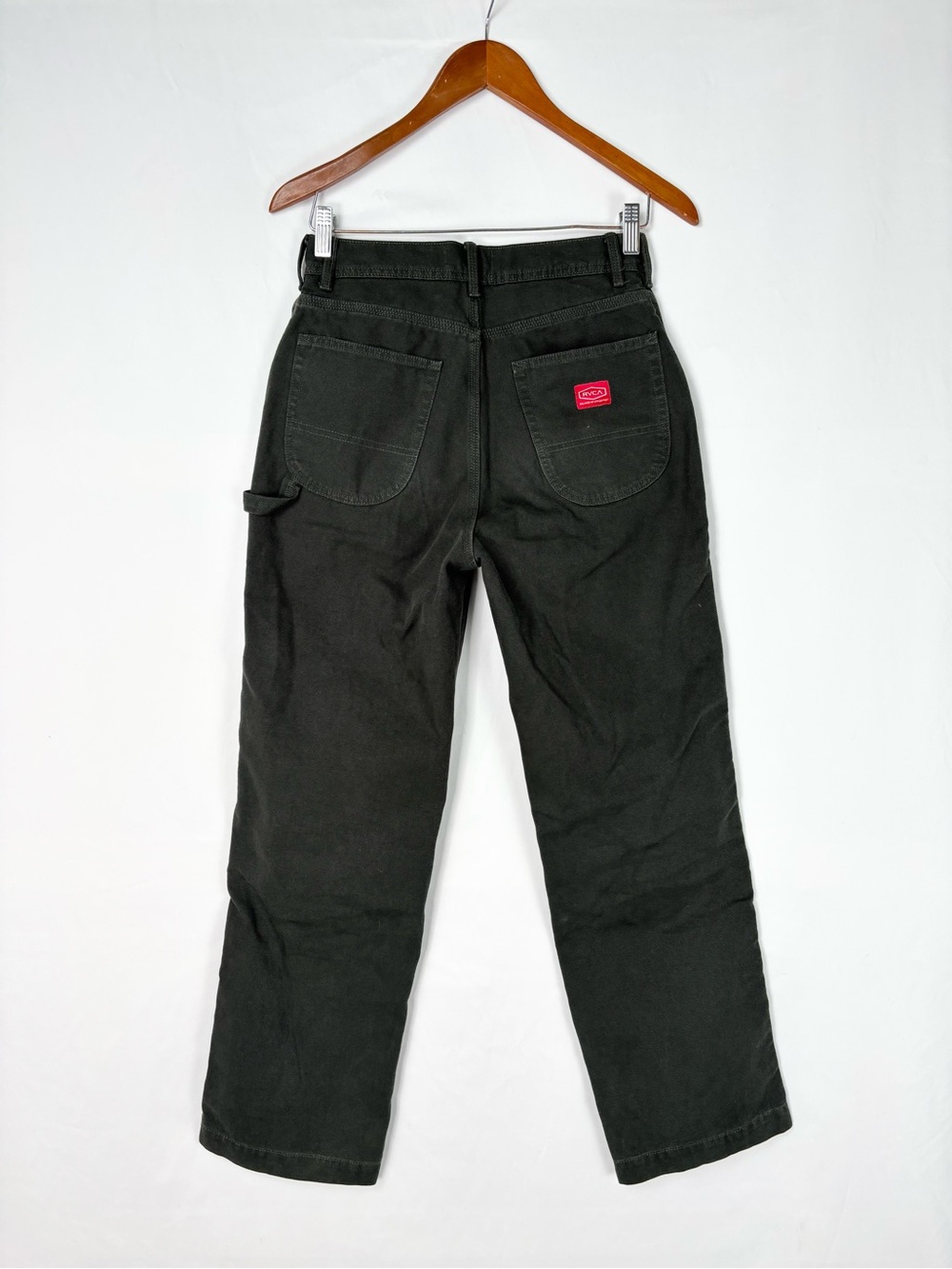 RVCA X Stella Womens Ballin Chain Pants Size 24 Green‎ Straight Leg Cargo